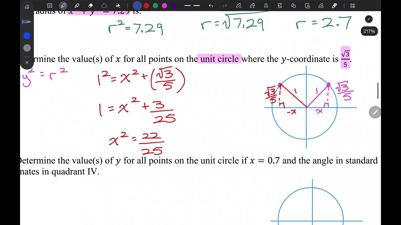 Trig Functions 2 The Unit Circle & Reference Angles