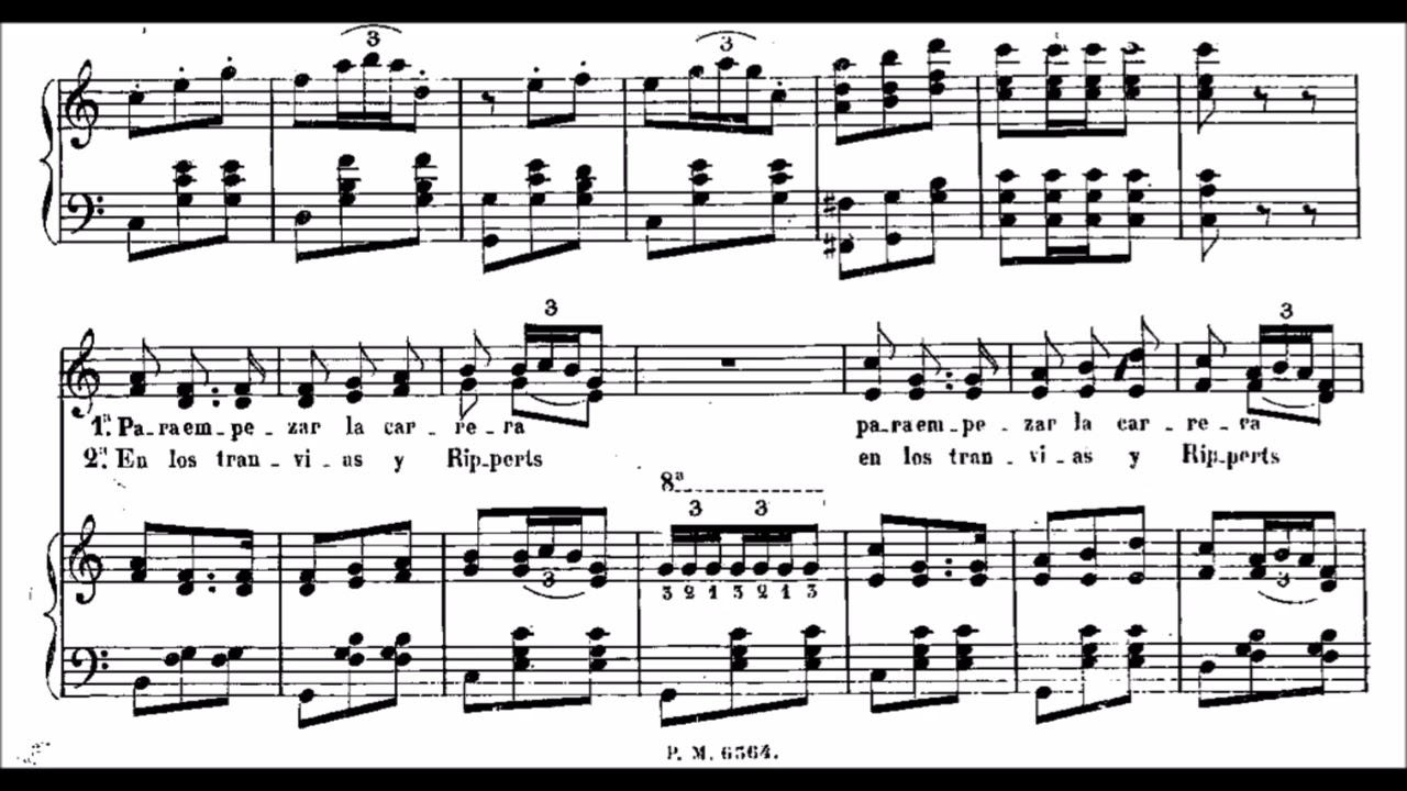 La Gran Vía, Federico Chueca+Joaquín Valverde (con partitura vocal íntegra)/(with full vocal score)