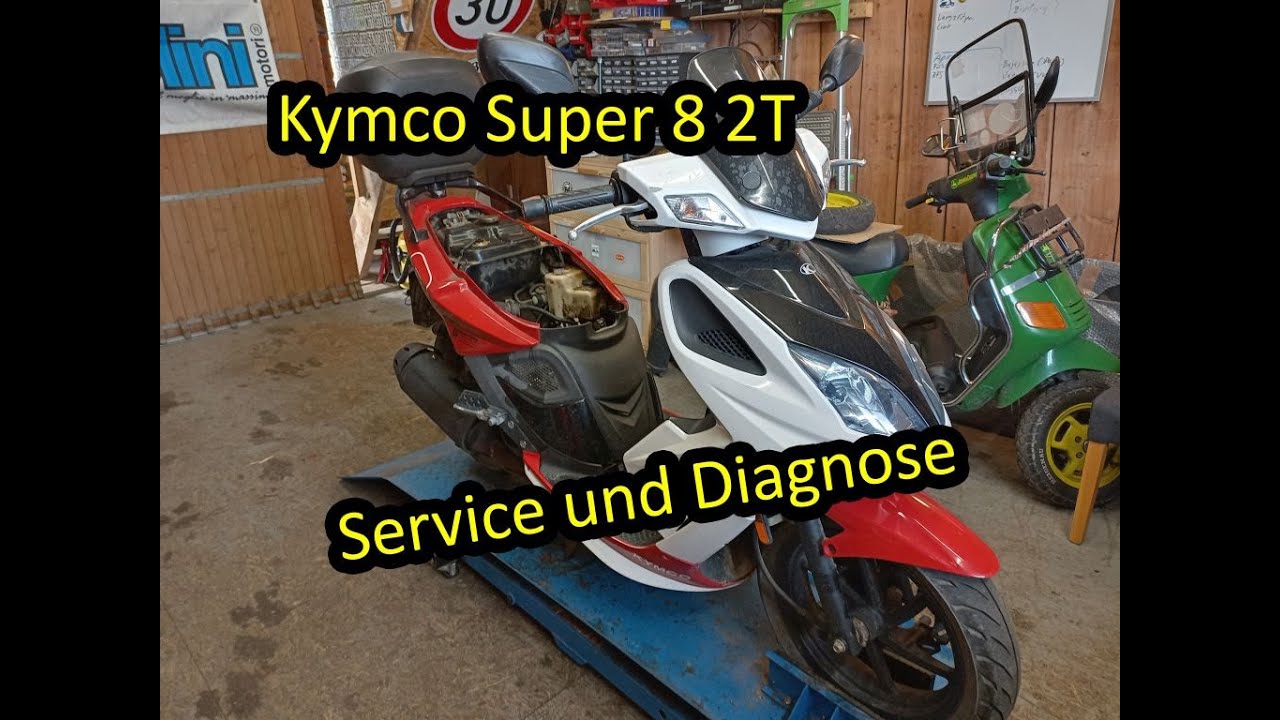 Kymco Super 8 2T Mofaroller | Service und Diagnose des Leistungsverlusts