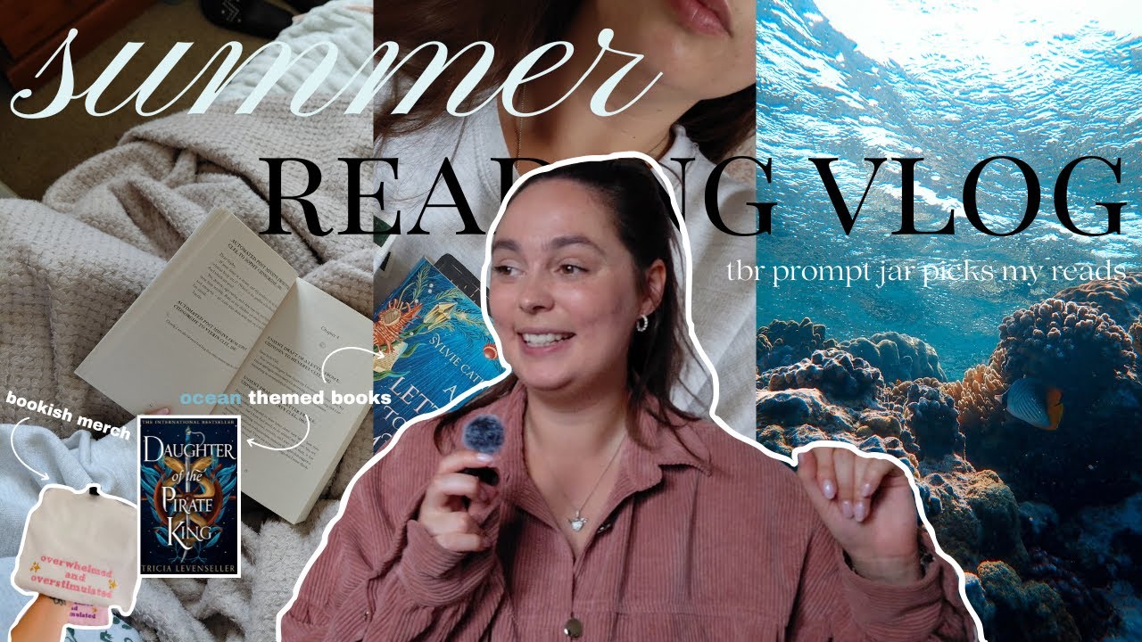 slow reader diaries 📖🌊 // tbr jar picks my reads & bookish merch 🫙☀️