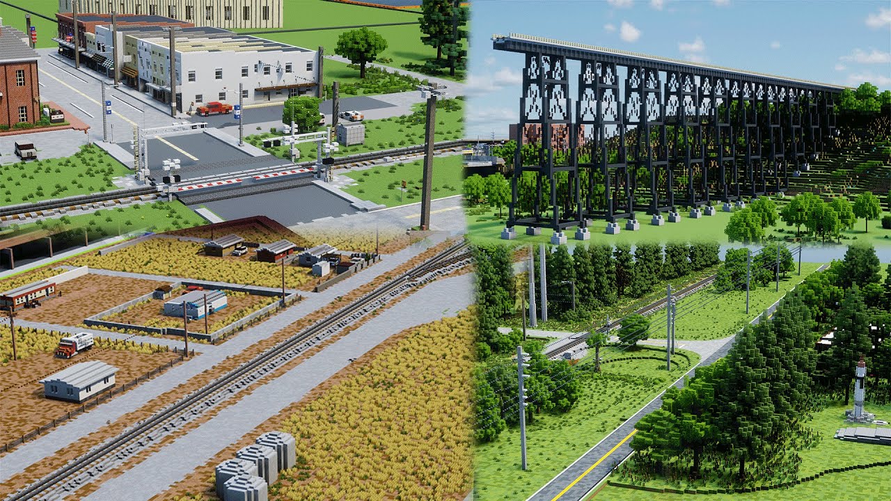 40+ Minecraft Railway Sets Download - WorldTWO