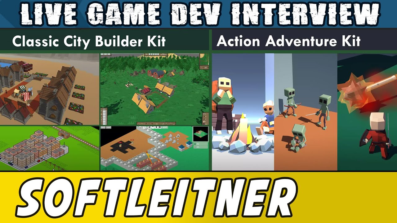 Live Dev Interviews - SoftLeitner - Classic City Builder and Action Adventure Kit