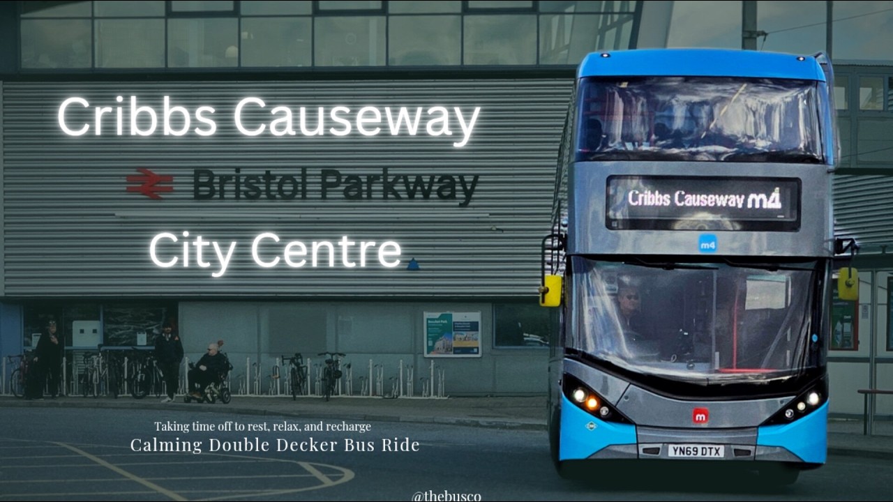 Bristol by Bus - Metrobus m4 from Cribbs Causeway to City Centre via Bristol Parkway