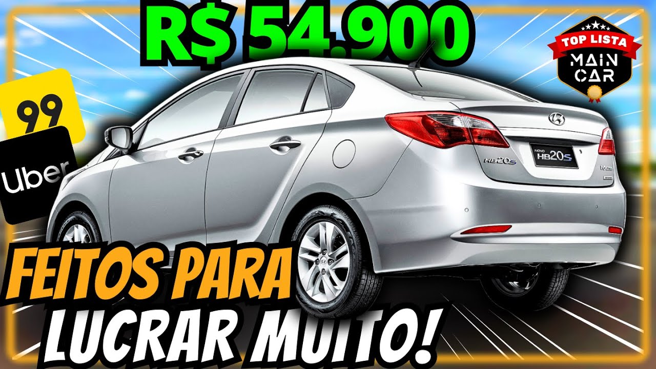 5 MELHORES Carros para UBER em 2025 | Aumente sua Renda (+ Dica BÔNUS)🔥