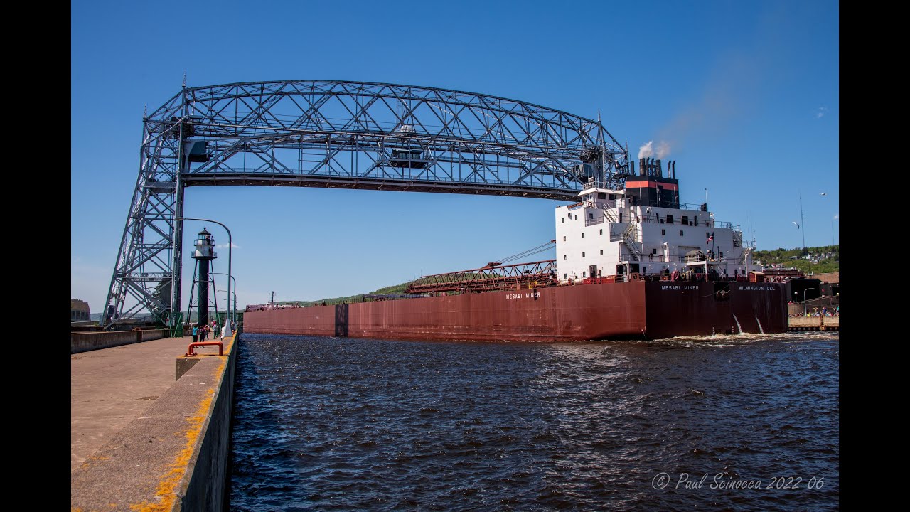 No Fly Zone! Ground that Drone! The Mesabi Miner arriving Duluth  060422