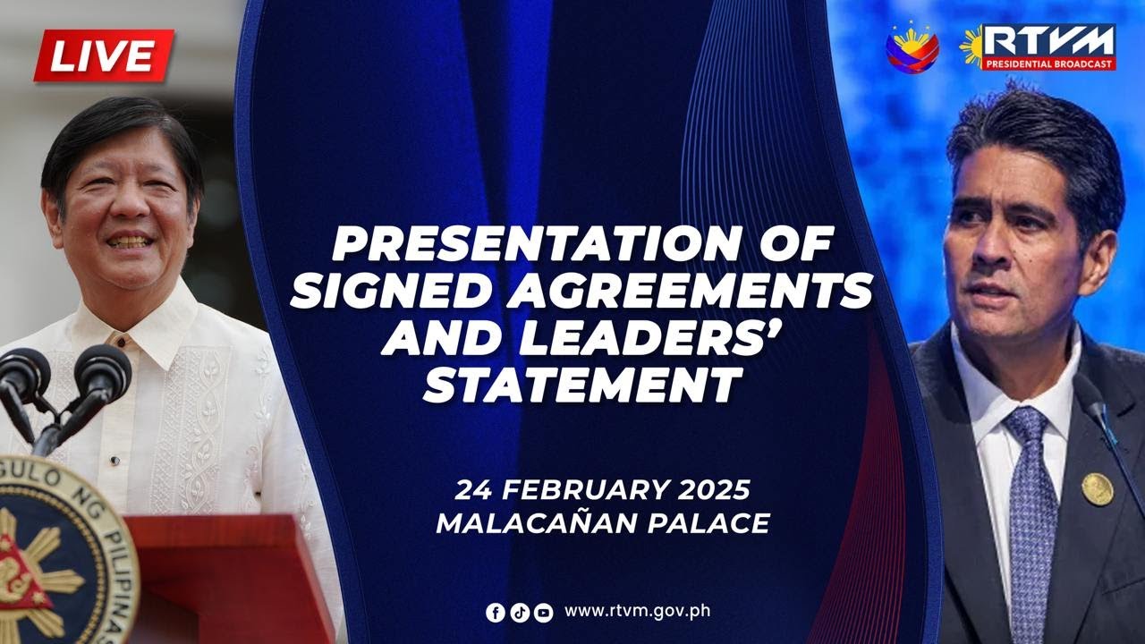 Presentation of Signed Agreements and Leaders’ Statement