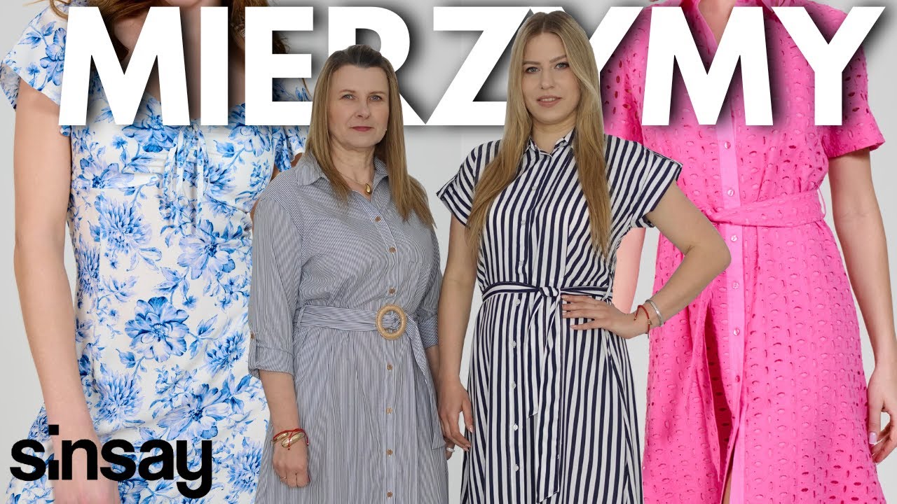 MIERZYMY SUKIENKI NA WIOSNĘ I LATO👗HAUL SINSAY🙂CZ.1