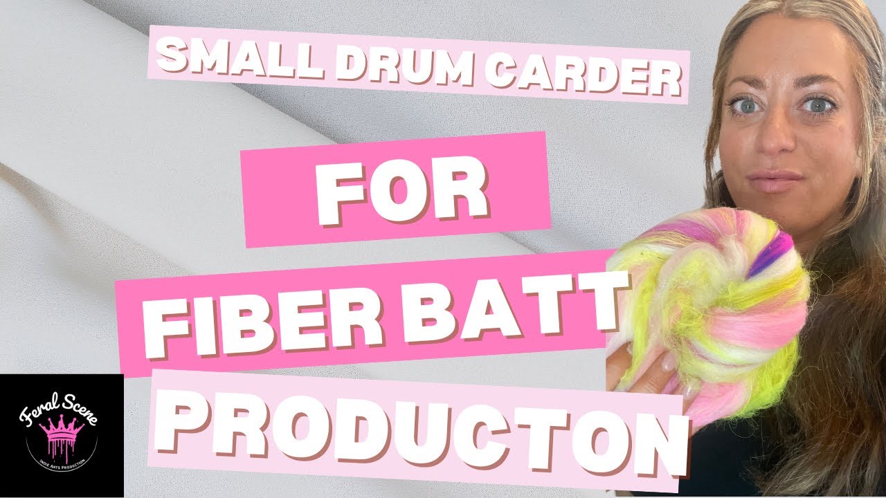 Using a small affordable drum carder for fiber production