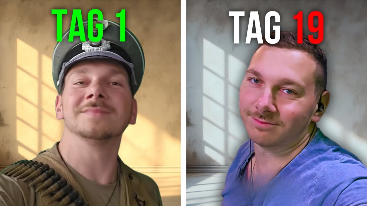 Ich war 19 Tage durchgehend live...