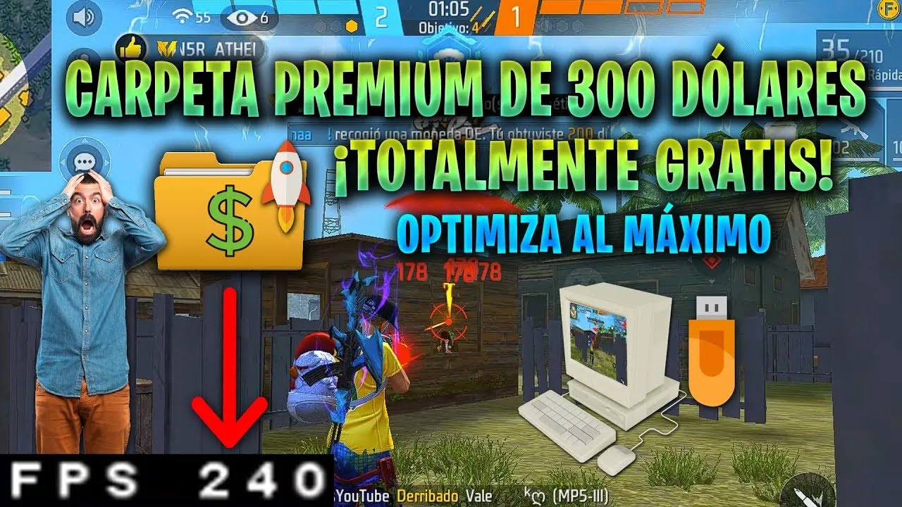 CARPETA de OPTIMIZACIÓN PREMIUM para AUMENTAR FPS en TU PC GAMA BAJA 🤯🚀