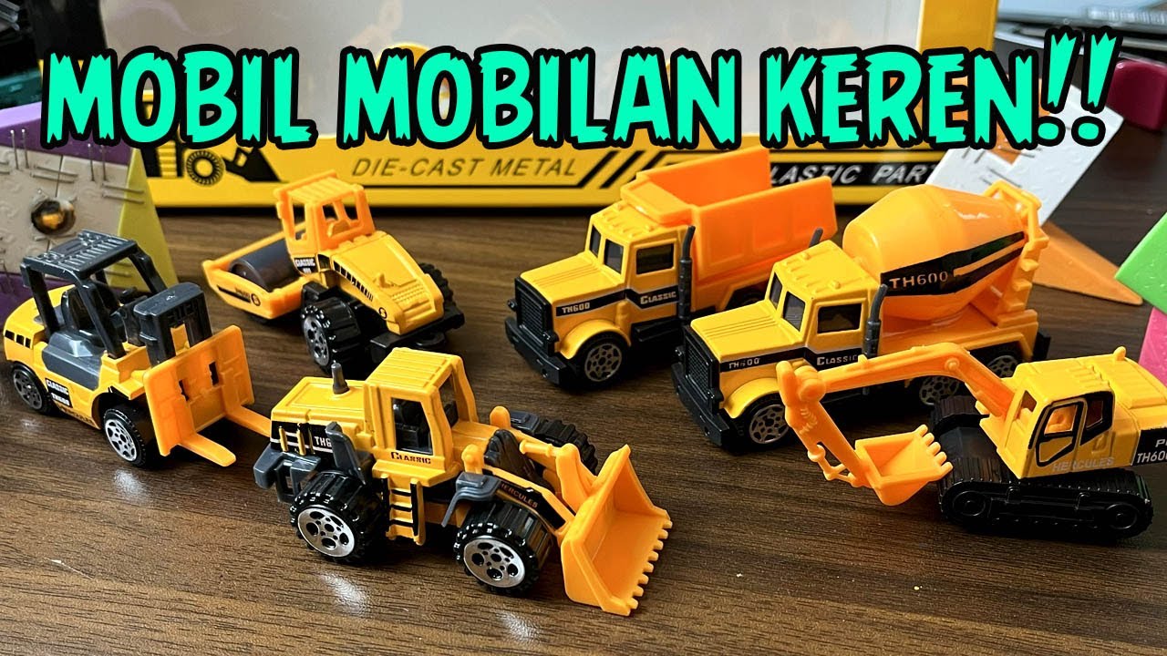 UNBOXING MAINAN MOBIL DAN TRUK PROYEK!! DAM TRUK, EXAFATOR ANOMALI BUKAN TUNG TUNG SAHUR