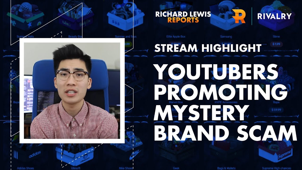 Live Stream: YouTubers Promoting Mysterybrand Scam