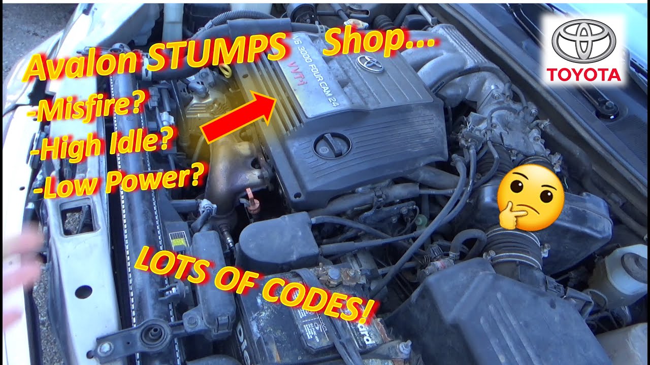Toyota Avalon STUMPS Shop...Low Power? Misfire? High Idle? LOTS OF CODES! (1MZ-FE V6)