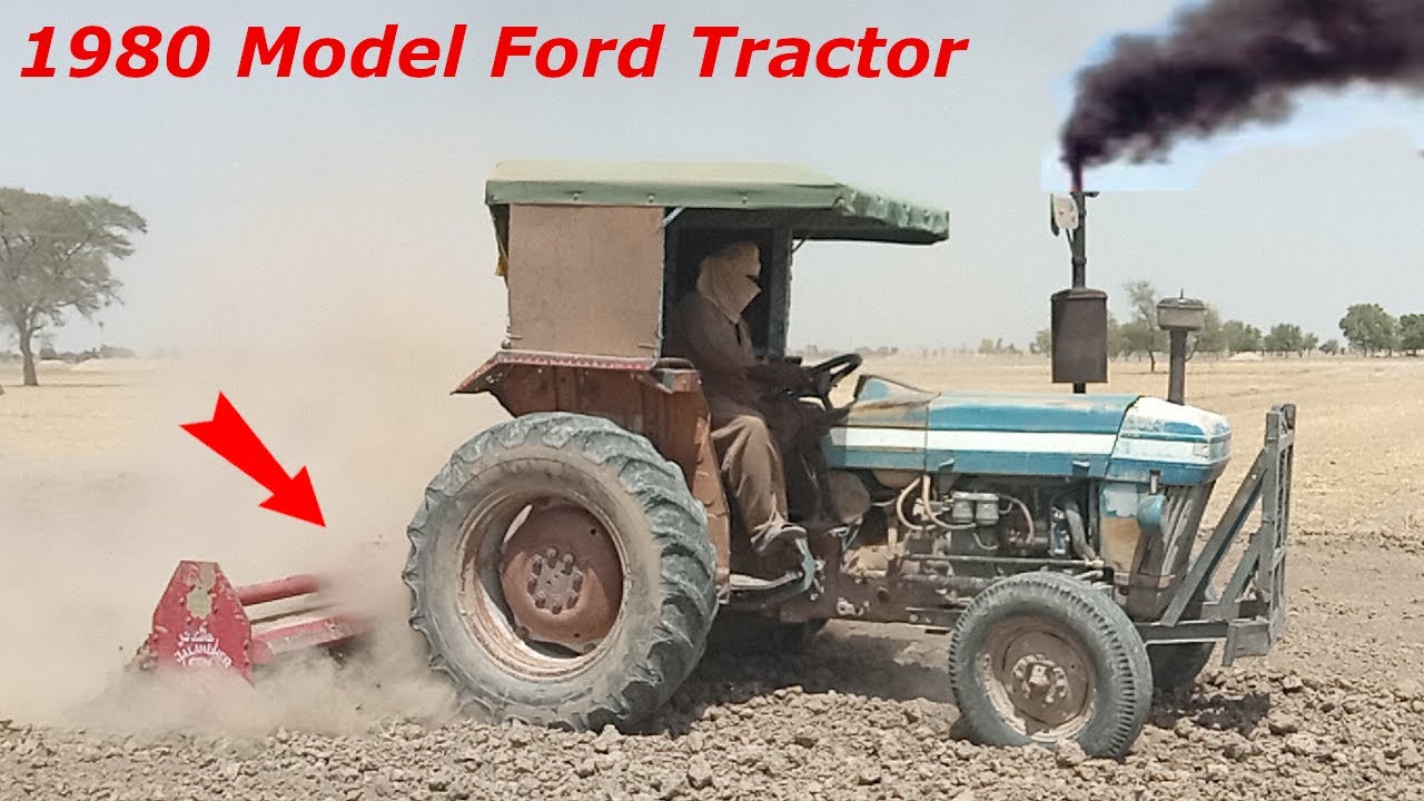 1980 model ford 3610 tractor amazing performance on 75 blade rotavetar | pakistani tractors videos