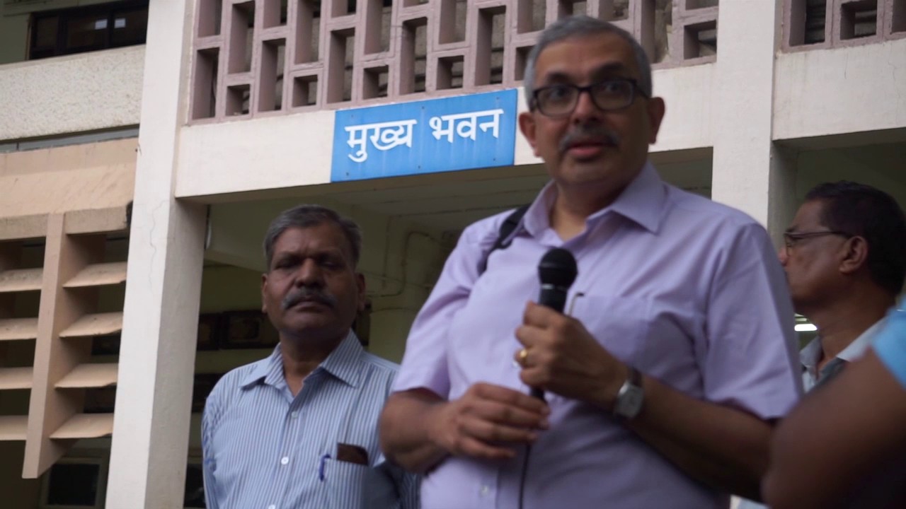 Director Addressing the Students' Protest Against Fee Hike in IIT Bombay