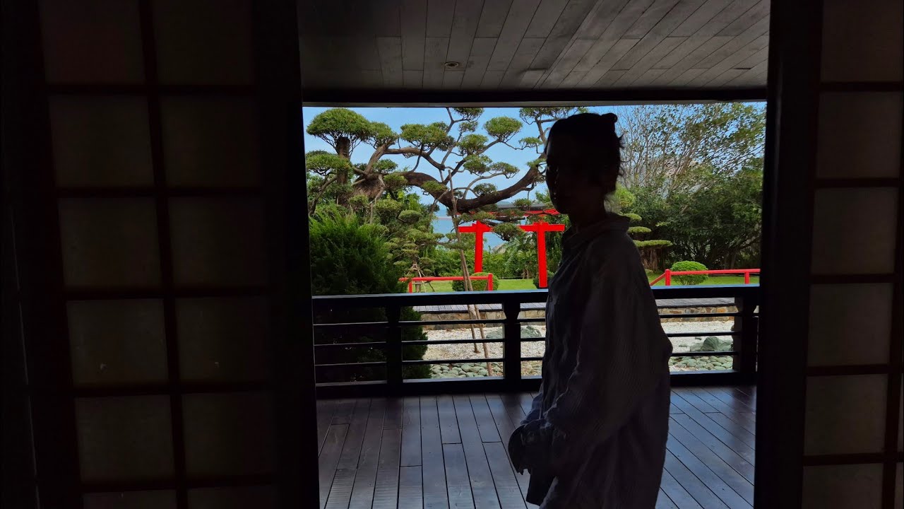 💙 ASMR in Japanese garden 🎴 Ferris Wheel 💙 Fast tracing, Hand movements, Counting, Running around