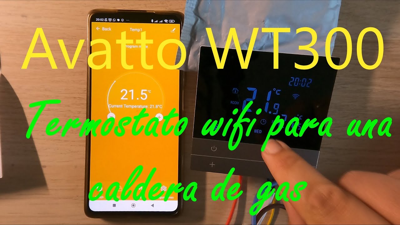 AVATTO termostato WT300 digital y Wifi. Control desde tu móvil, alexa, google voice,... super fácil.