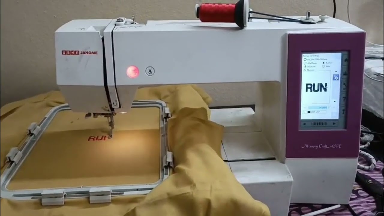 Offer offer computer Embroidery machines for lowest prices#trending #embroidery #usha450e #usha550e