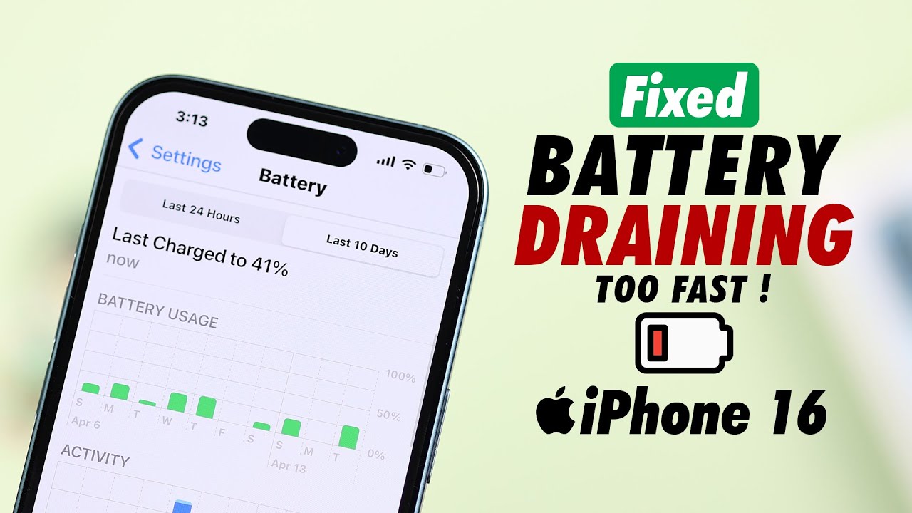 Исправление — аккумулятор iPhone 16 разряжается слишком быстро!