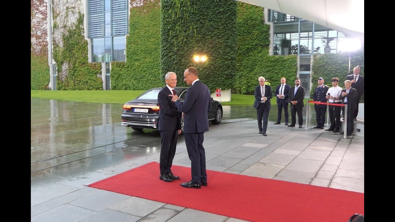 Norwegens Ministerpräsident Støre besucht Friedrich Merz