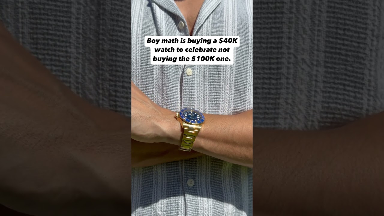 Was it a good decision with the Rolex Submariner gold and blue dial?