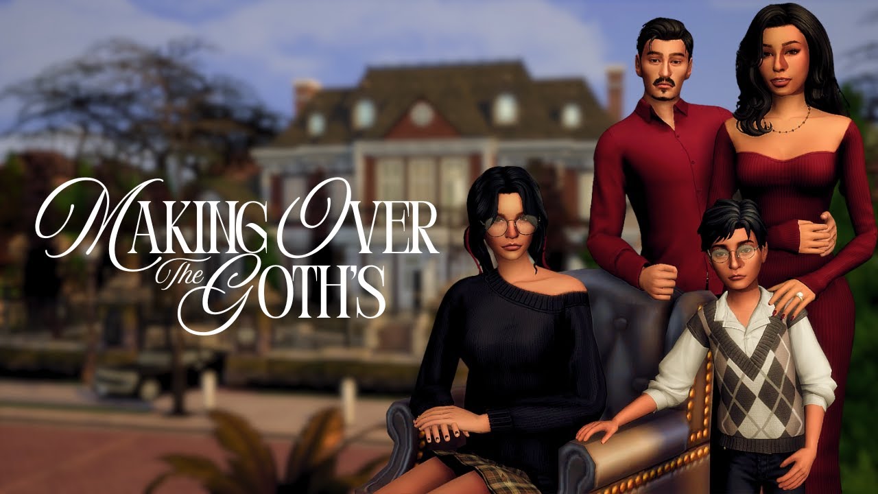 Giving The Goth Family the makeover they deserve | save file diaries