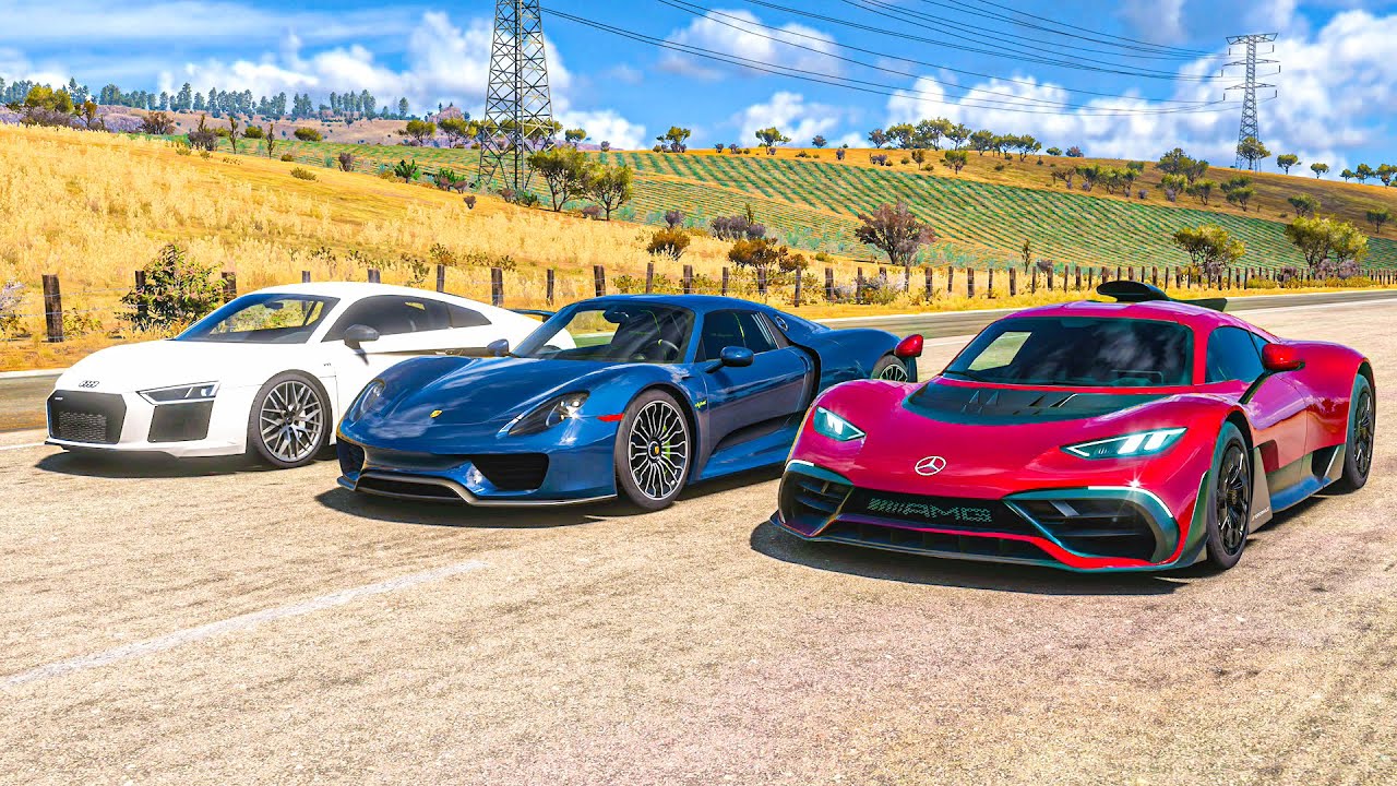 Mercedes-AMG ONE vs Audi R8 (883 hp) vs Porsche 918 Spyder | Forza Horizon 5