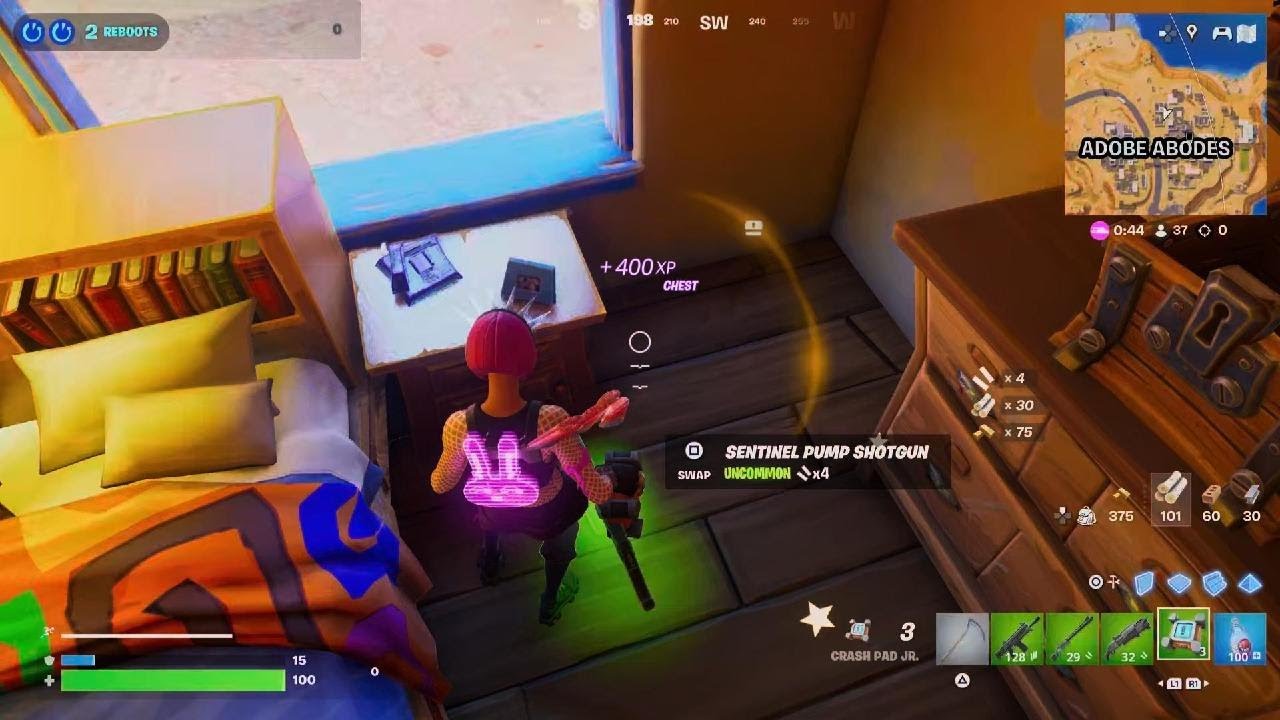 Playing reload solos.