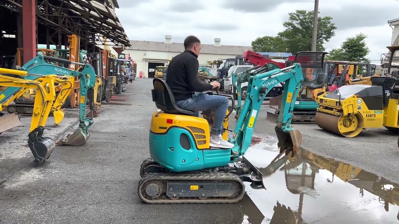 JAPAN USED EXCAVATORS ON SALE: pre-sale inspection of KUBOTA U-008