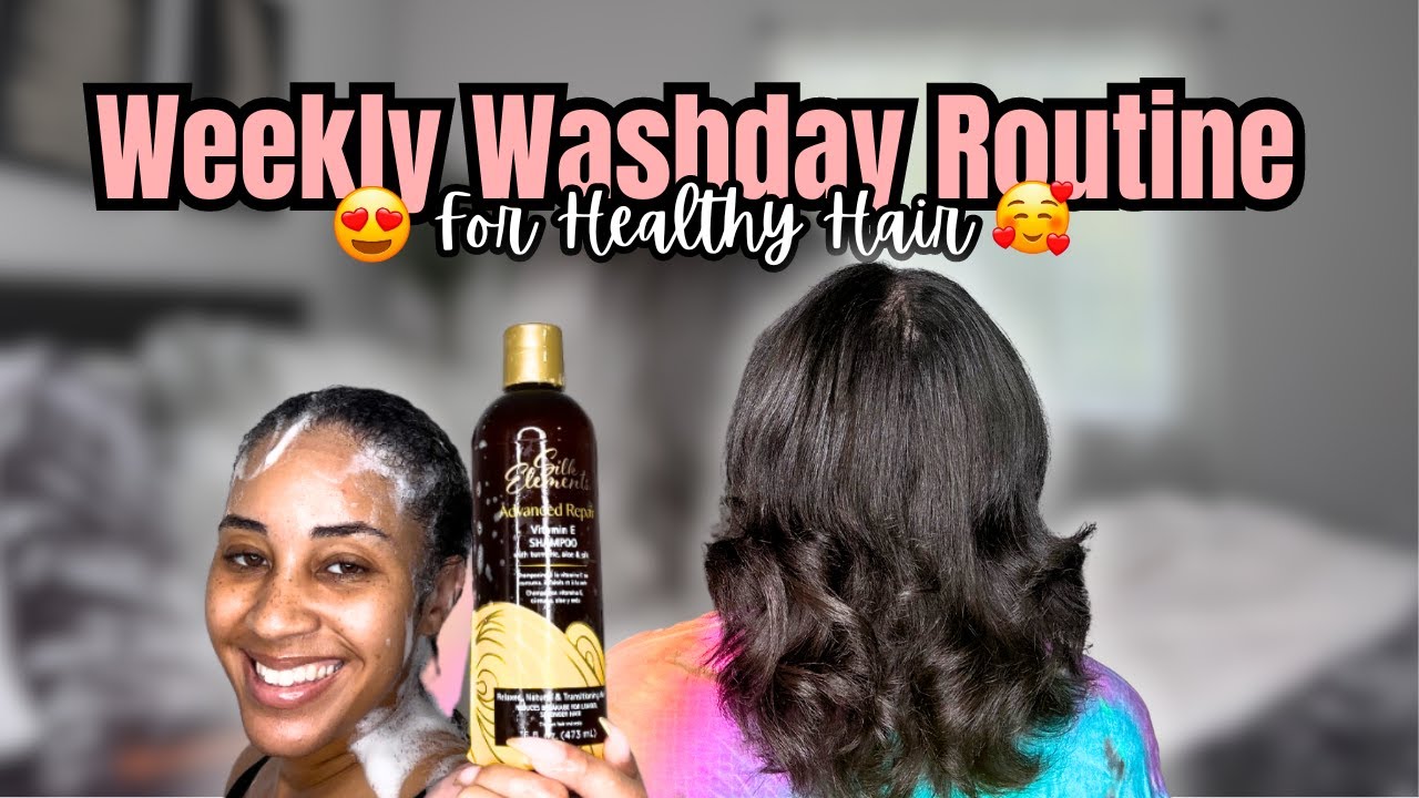 Relaxed Hair Washday Routine: Start to Finish 🧖🏽‍♀️