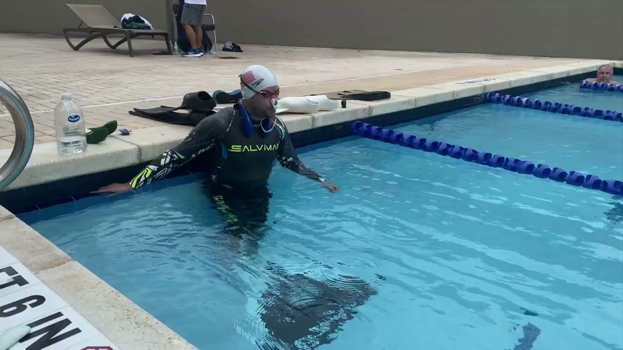 CETMA composites Taras. Miami, FL USA. Dynamic Apnea Freediving training.