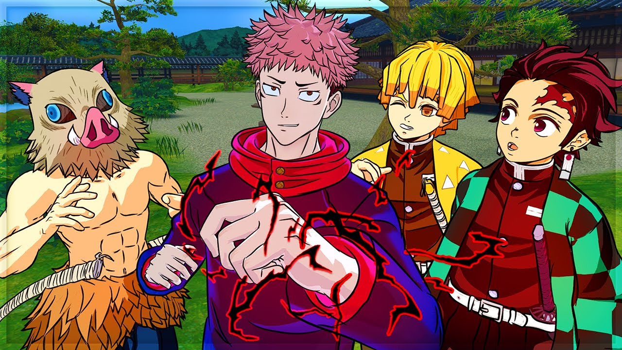 Demon Slayers meet Yuji Itadori (Demon Slayer x JJK VR)