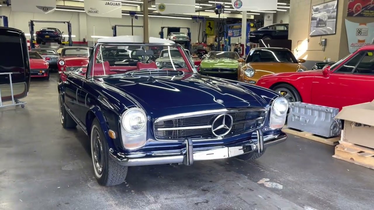 1969 Mercedes Benz 280 SL Roadster Road Test Passenger POV