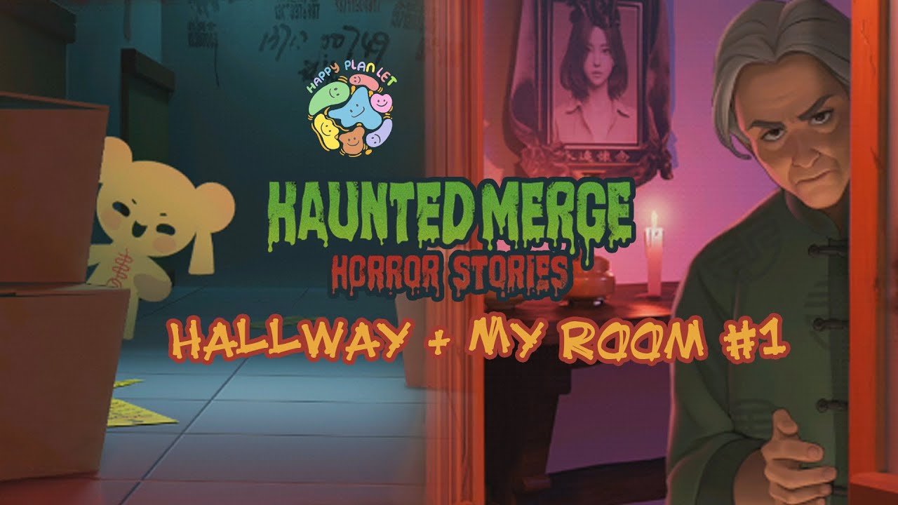 Haunted Merge: Horror Story 👻 Hallway + My Room #1 👽 Gameplay Walkthrough🍃#hauntedmerge #horrorstory