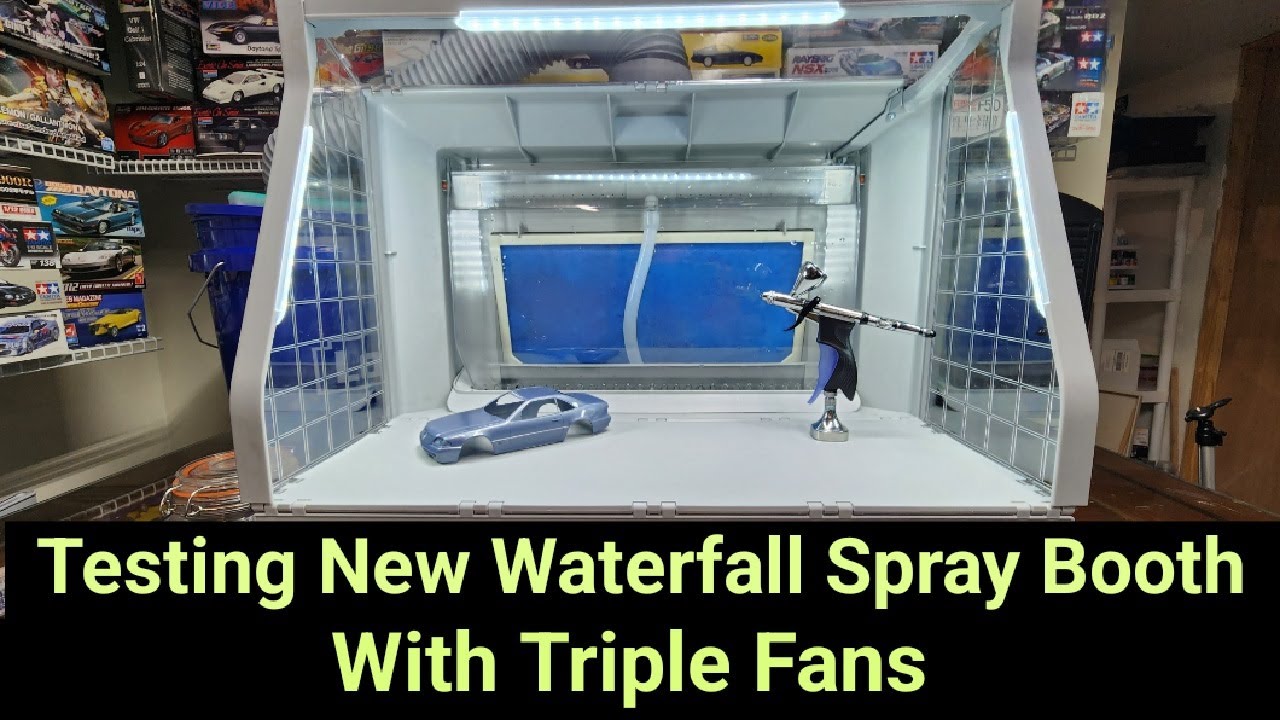 Testing A Waterfall Spray Booth With Triple Fans - Updated Version