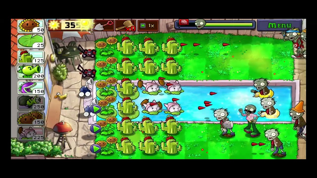 survival pool #survivalmode #viral #plantsvszombies #zombie #shorts #shortvideo #gaming #gameplay 