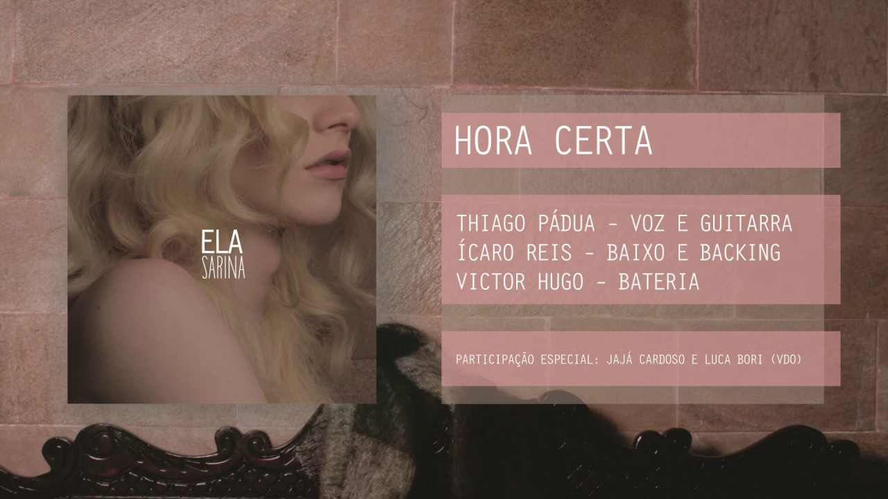 Hora Certa - Sarina (Audio CD) - Part. Jaj&aacute; Cardoso e Luca Bori