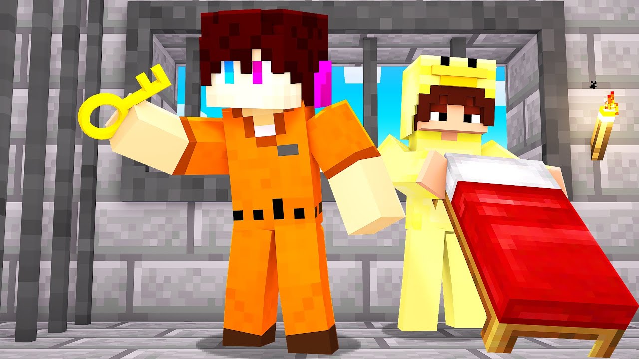 ONTSNAPPEN Uit De GEVANGENIS In MINECRAFT! (Survival)