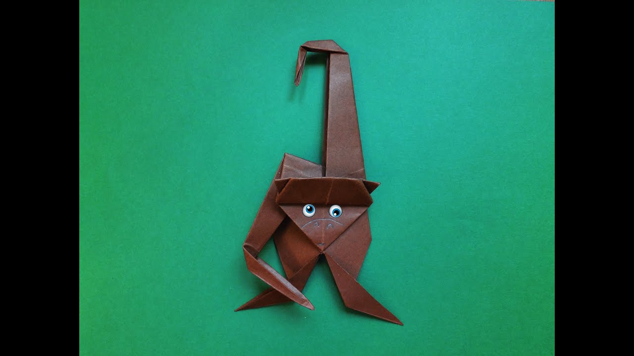 Оригами обезьяна символ 2016 года своими руками