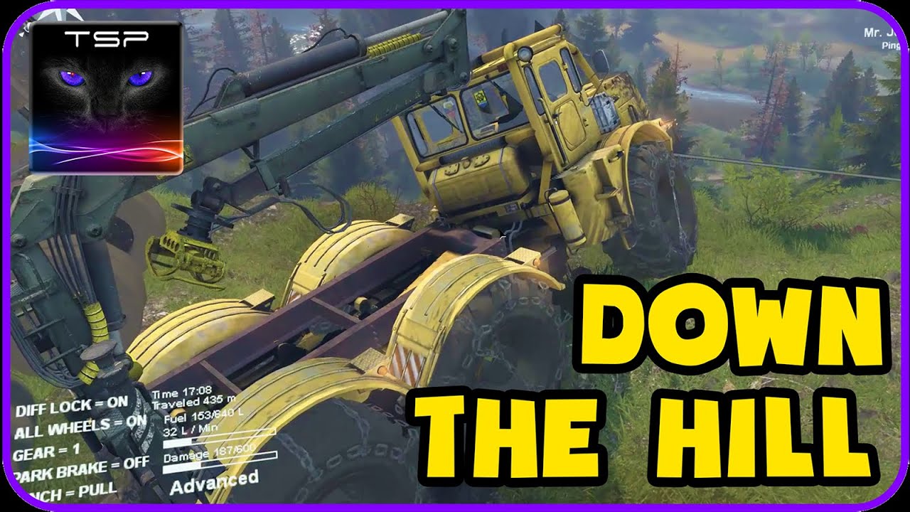 SpinTires with Mods - The Downhill Challenge [28-May-2016]