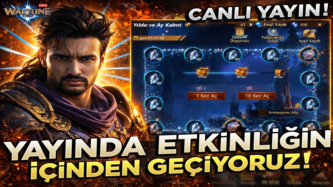 TOTAL 120.000 ELMASLA YILDIZ VE AY KALINTILARI ETKİNLİĞİNİ FULLÜYORUZ ! !! Wartune Ultra Türkçe