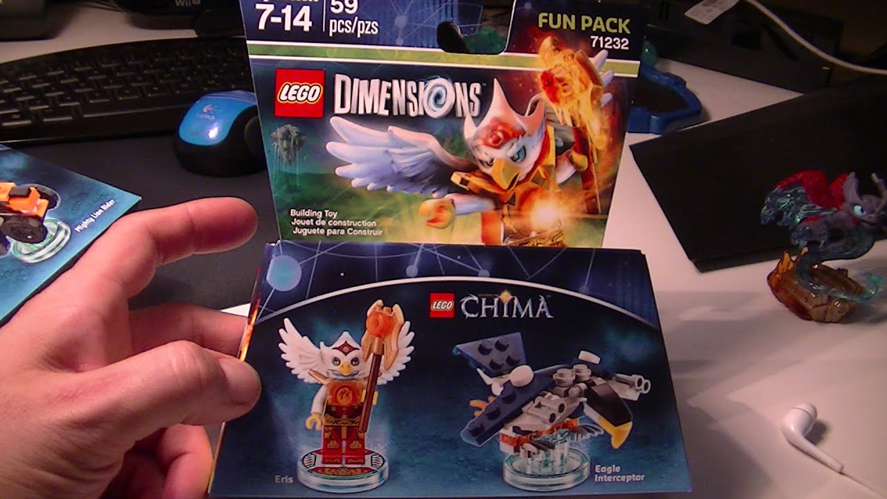 LEGO DIMENSIONS CHIMA ERIS AND EAGLE INTERCEPTOR UNBOXING AND BUILD