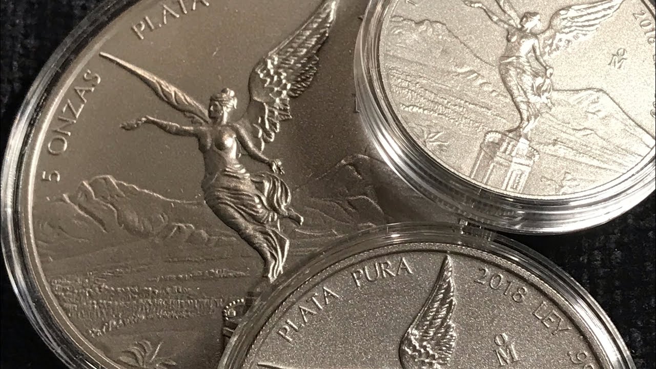 2018 Mexico 1 oz Silver, 2 oz Silver & 5 oz Silver Libertad Antiqued Finish