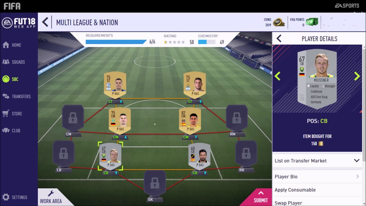 FIFA 18 - FUT Squad Building 