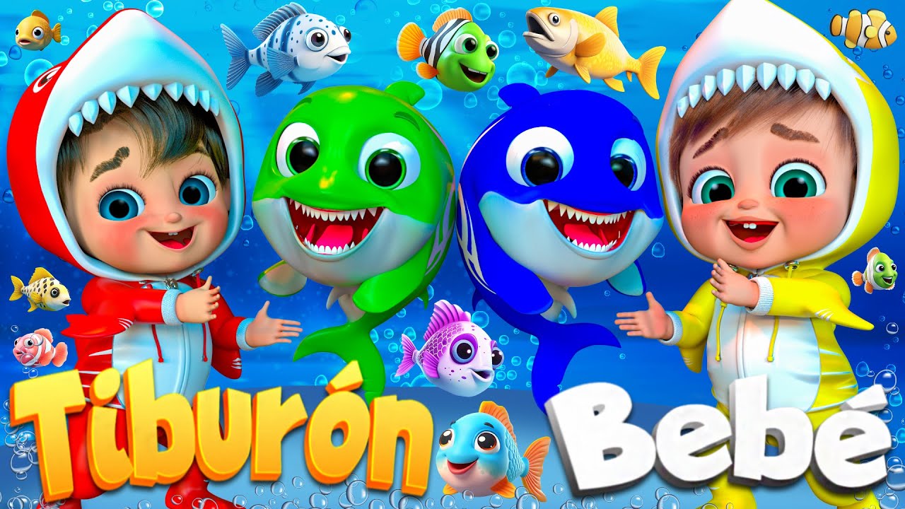 Nado con Bebé Tiburón | canciones infantiles y rimas infantiles  @SuperLucaEspanol