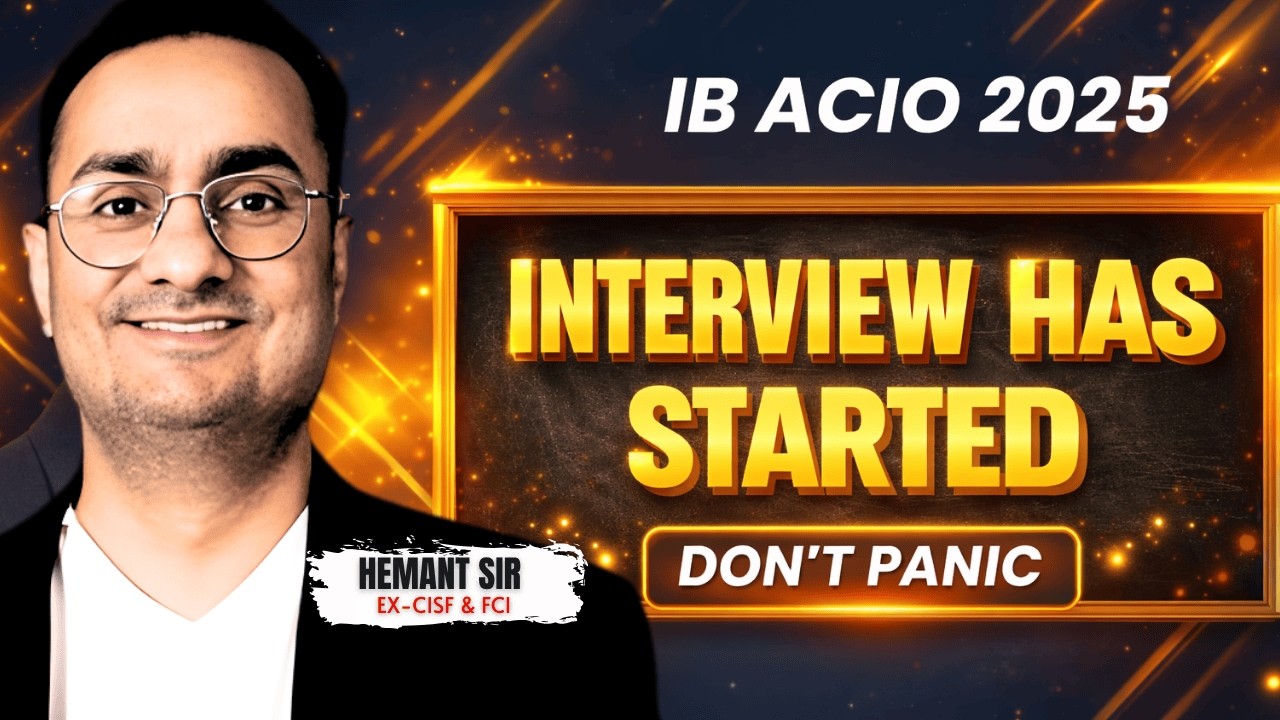 DON'T PANIC I CALL LETTER OUT I IB-ACIO INTERVIEW I by HeMant sir I HeMantra
