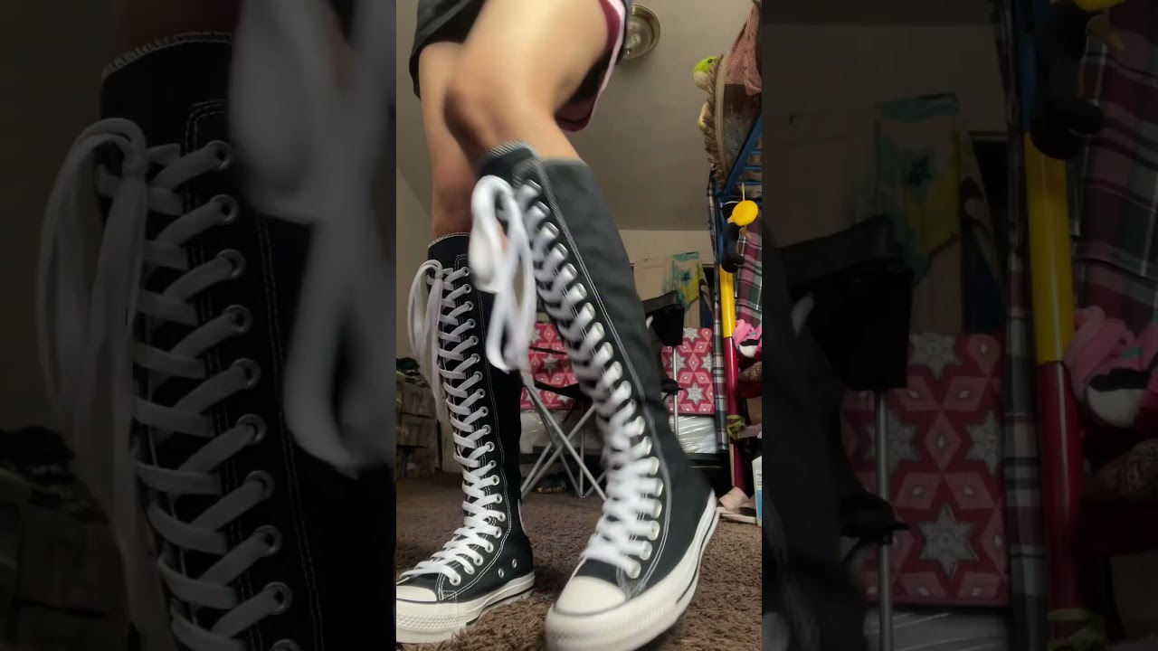 Knee high converse unboxing