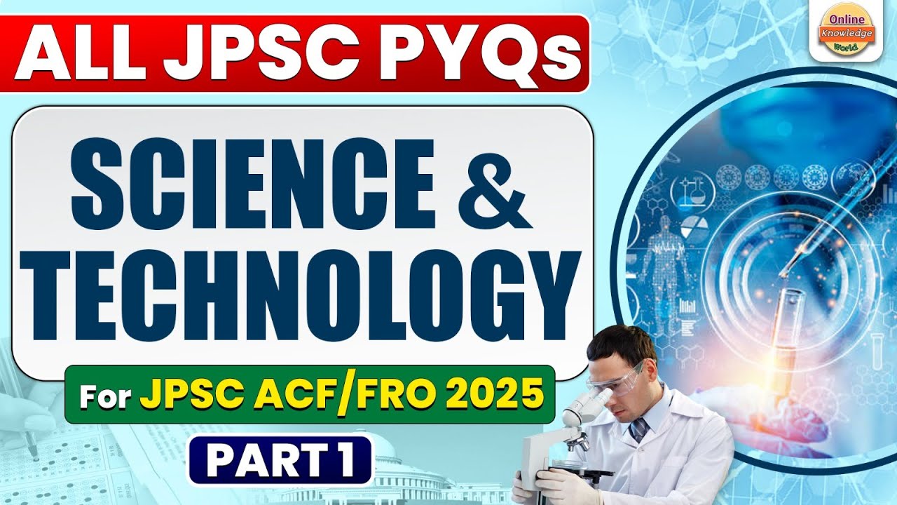 All JPSC Science & Technology PYQ Questions| Part-1| JPSC ACF & FRO| 14th JPSC Prelims|