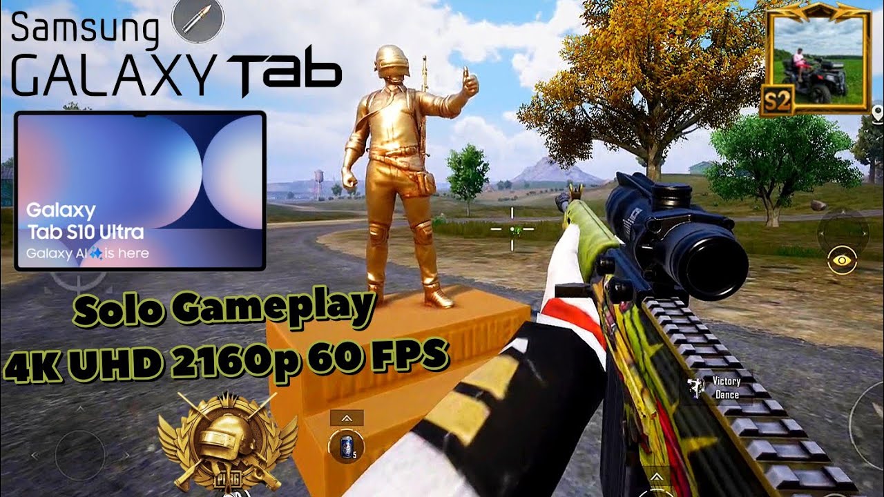Pubg Mobile Solo Gameplay 4K Max Graphics Samsung Galaxy Tab S10 Ultra