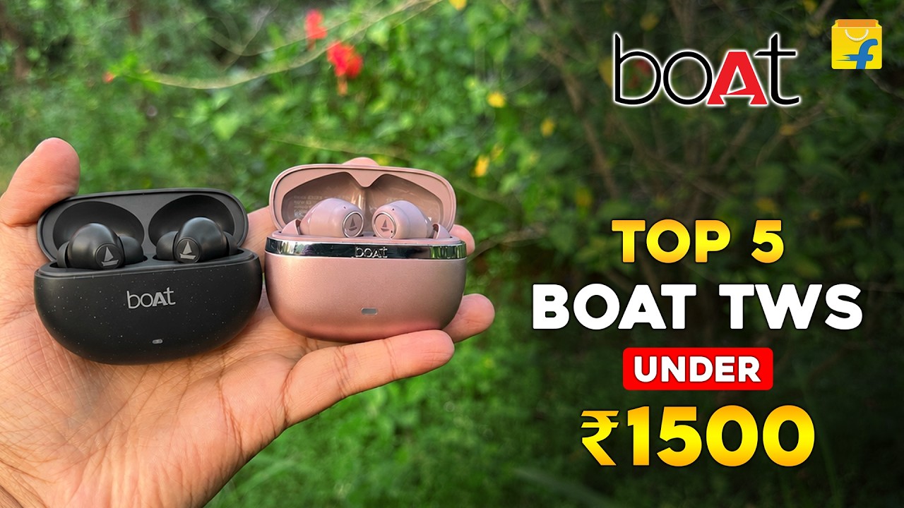 Top 5 Best Earbuds Form Boat Under 1500⚡ Best Boat Airdopes TWS Under 1500 ⚡ AUG 2026